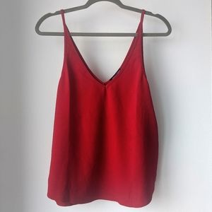 Red American Apparel Flowy Tank Top
